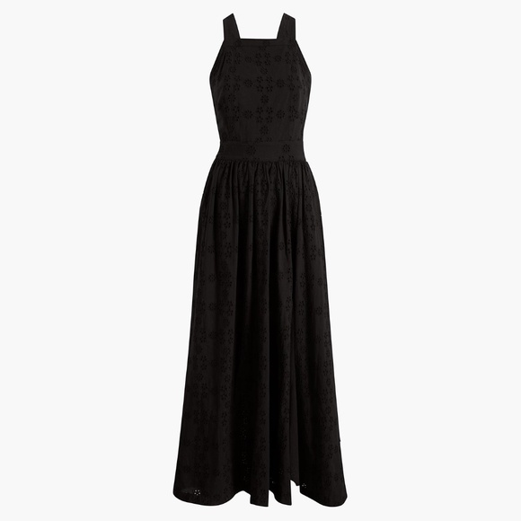 Hill House Eyelet Addie Dress Apron Black NWT - Picture 3 of 9